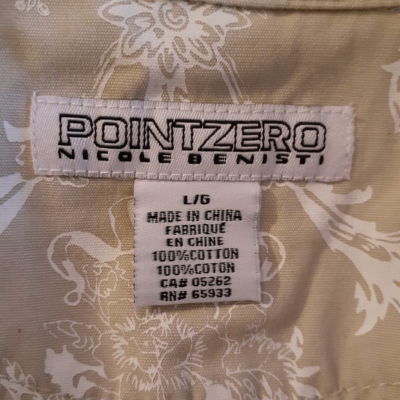 POINT ZERO Nicole Benisti Short Sleeve Beige Jacket - Size L - Picture 6 of 6